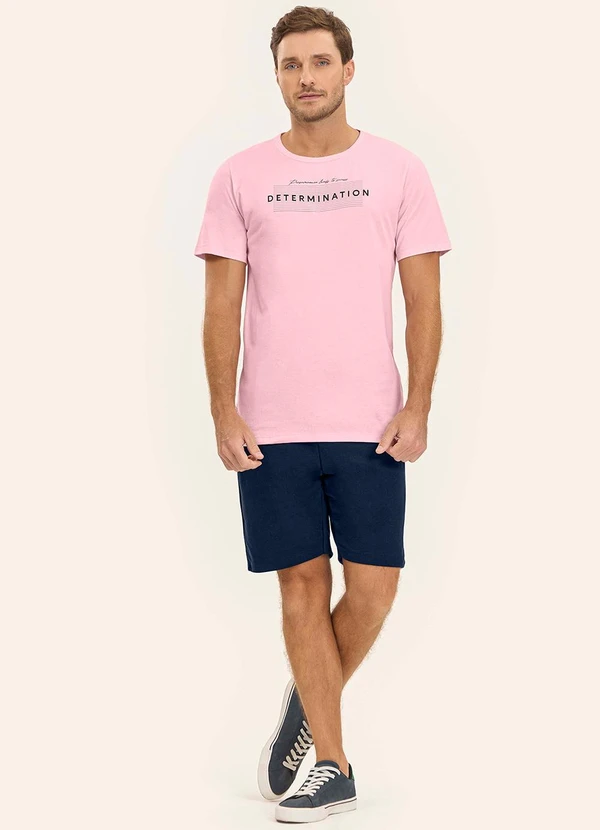 Diametro - Camiseta Masculina Rosa 3