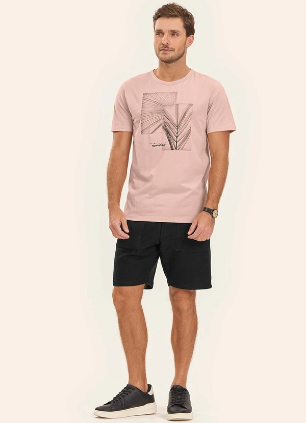 Diametro - Camiseta Masculina Rosa 3