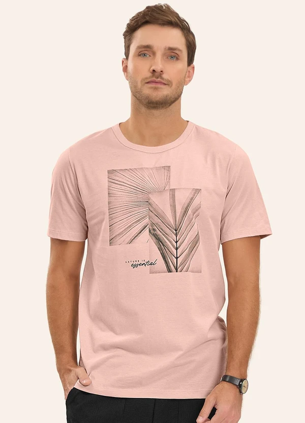 Diametro - Camiseta Masculina Rosa 4