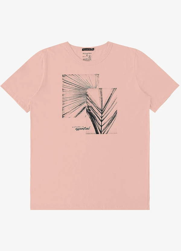 Diametro - Camiseta Masculina Rosa 5