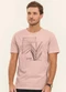 Diametro - Camiseta Masculina Bege - variação: Rosa