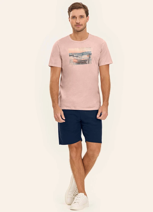 Diametro - Camiseta Masculina Rosa 3
