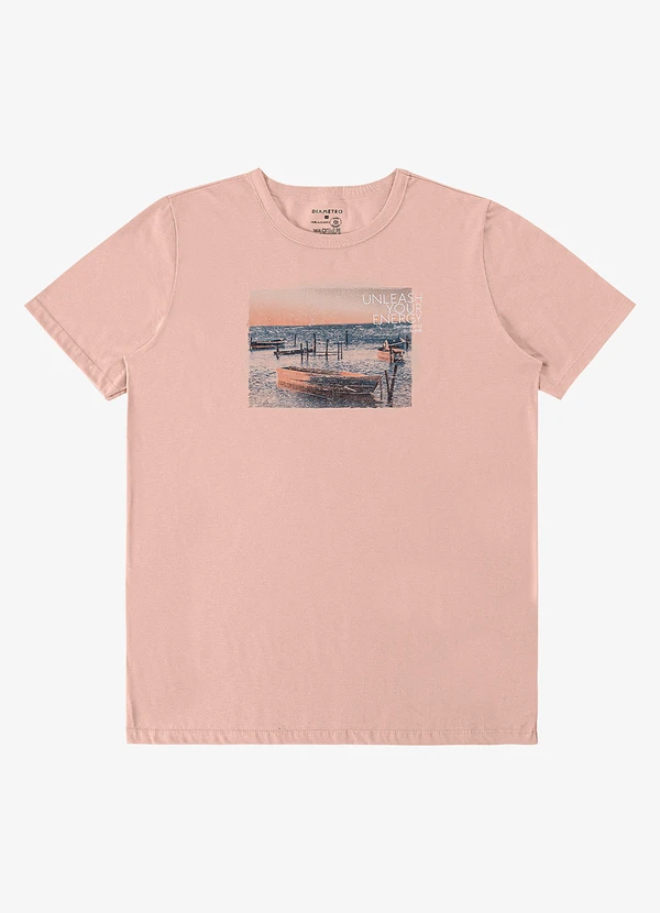 Diametro - Camiseta Masculina Rosa 5