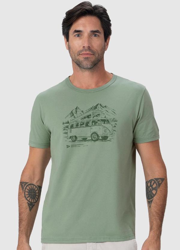 Malwee - Camiseta Masculina Slim Kombi Verde 1