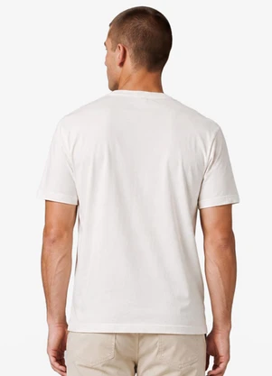 Diametro - Camiseta Masculina Suedine com Estampa Bege - DIAMETRO