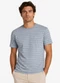 Diametro - Camiseta Masculina Suedine Listrado Azul - variação: Azul