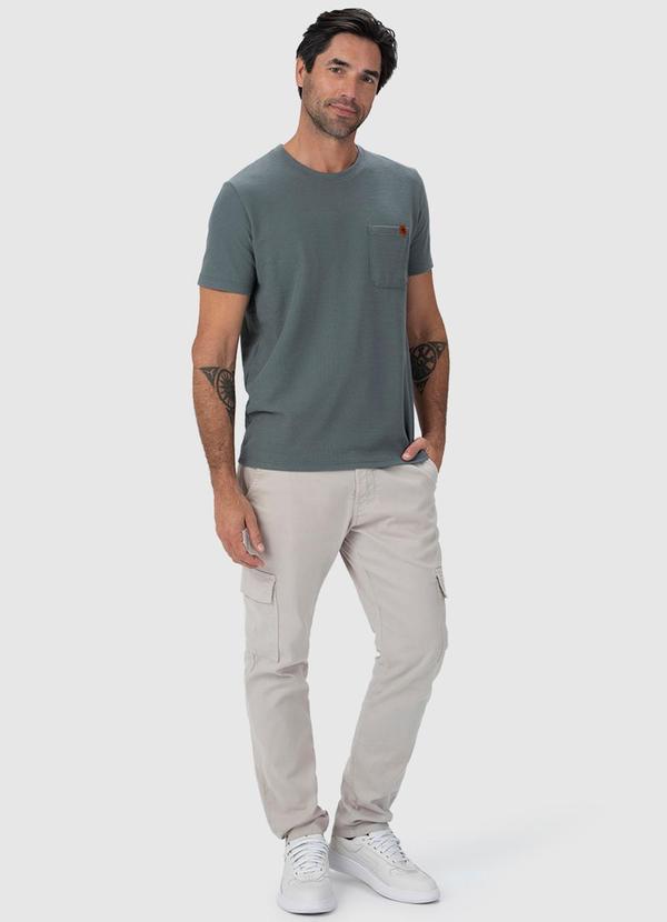 Malwee - Camiseta Masculina Texturizada Cinza 3