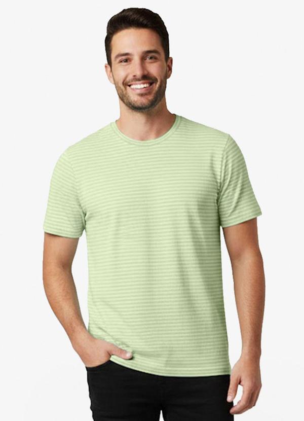 Select - Camiseta Masculina Texturizada Verde