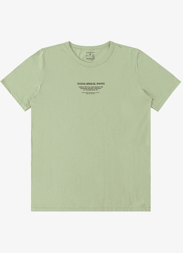 Diametro - Camiseta Masculina Verde 5