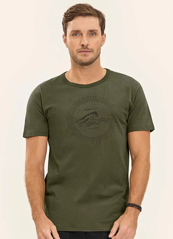Diametro - Camiseta Masculina Verde