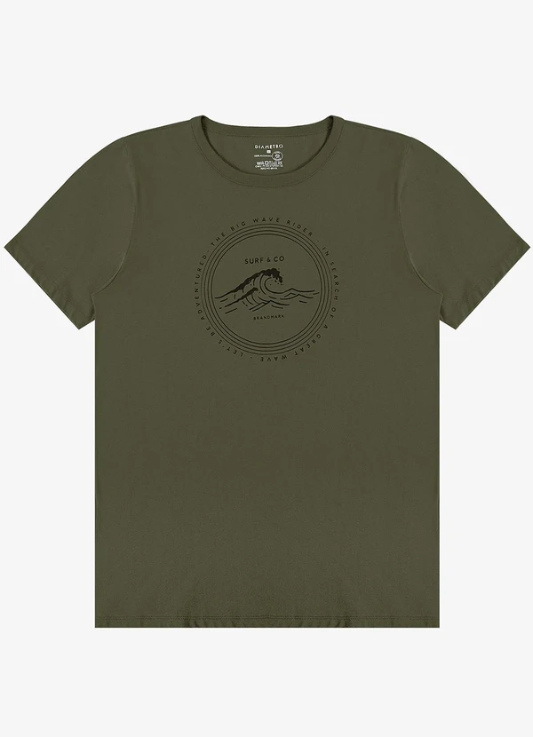 Diametro - Camiseta Masculina Verde 5