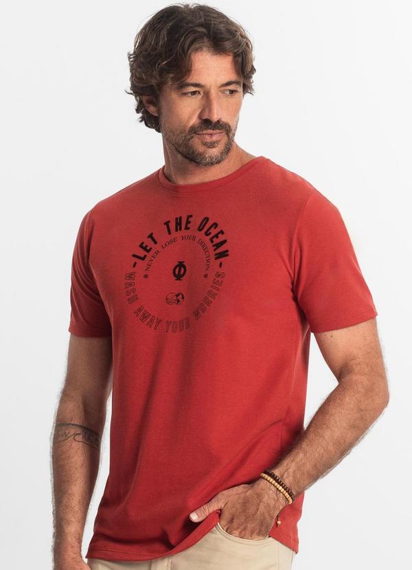 Diametro - Camiseta Masculina Vermelho