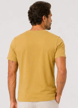 Rovitex - Camiseta Meia Malha Básica Masculina Marrom - ROVITEX