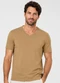 Rovitex - Camiseta Meia Malha Básica Masculina Roxo - variação: Marrom