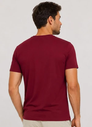 Rovitex - Camiseta Meia Malha Básica Masculina Vermelho - ROVITEX