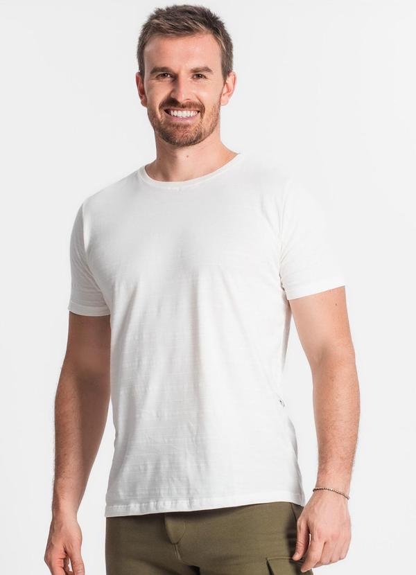 Diametro - Camiseta Meia Malha Masculina Bege
