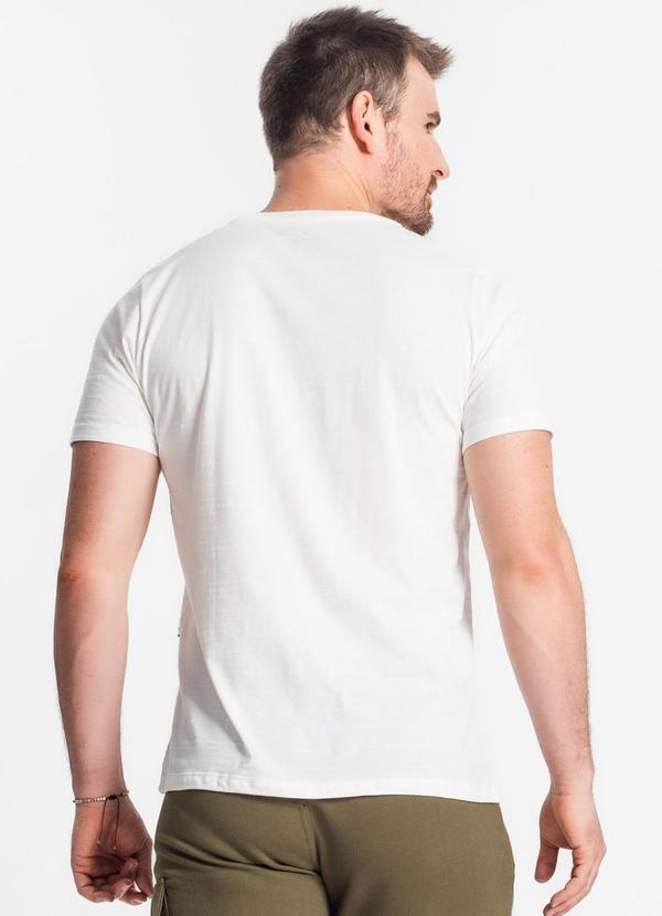 Diametro - Camiseta Meia Malha Masculina Bege 2