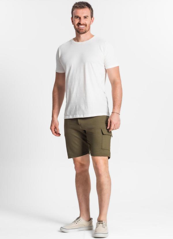 Diametro - Camiseta Meia Malha Masculina Bege 3