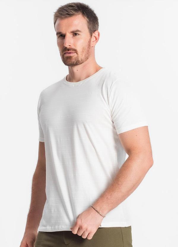Diametro - Camiseta Meia Malha Masculina Bege 4