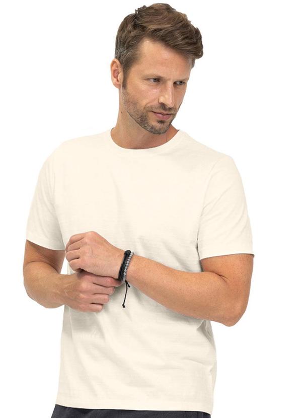 Diametro - Camiseta Meia Malha Masculina Bege 5