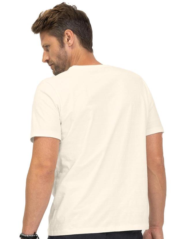 Diametro - Camiseta Meia Malha Masculina Bege 6
