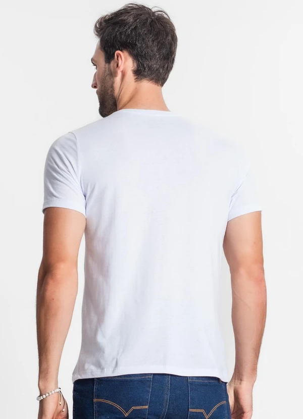Diametro - Camiseta Meia Malha Masculina Branco 2