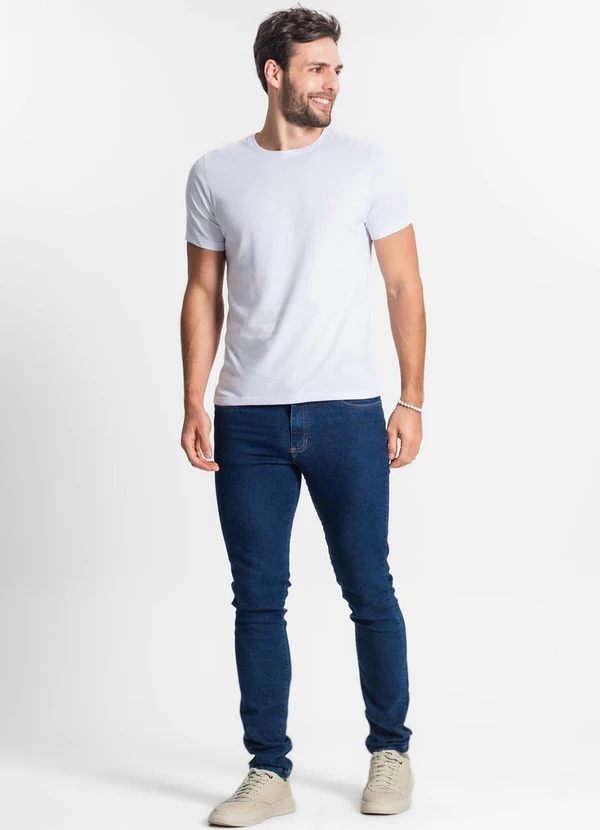 Diametro - Camiseta Meia Malha Masculina Branco 3