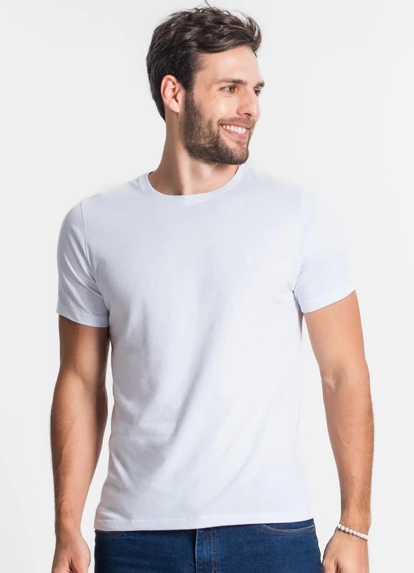 Diametro - Camiseta Meia Malha Masculina Branco 4
