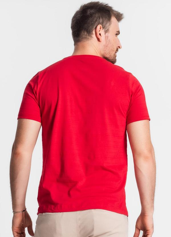 Diametro - Camiseta Meia Malha Masculina Vermelho 2