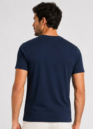 Rovitex - Camiseta Meia Malha Masculino Azul - ROVITEX