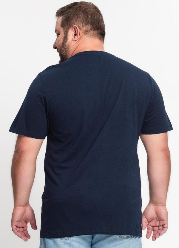 Rovitex - Camiseta Meia Malha Plus Size Kohmar Azul 2