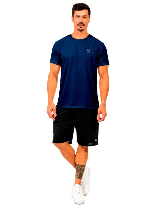 Decoy - Camiseta Meia Manga Masculina Azul 2