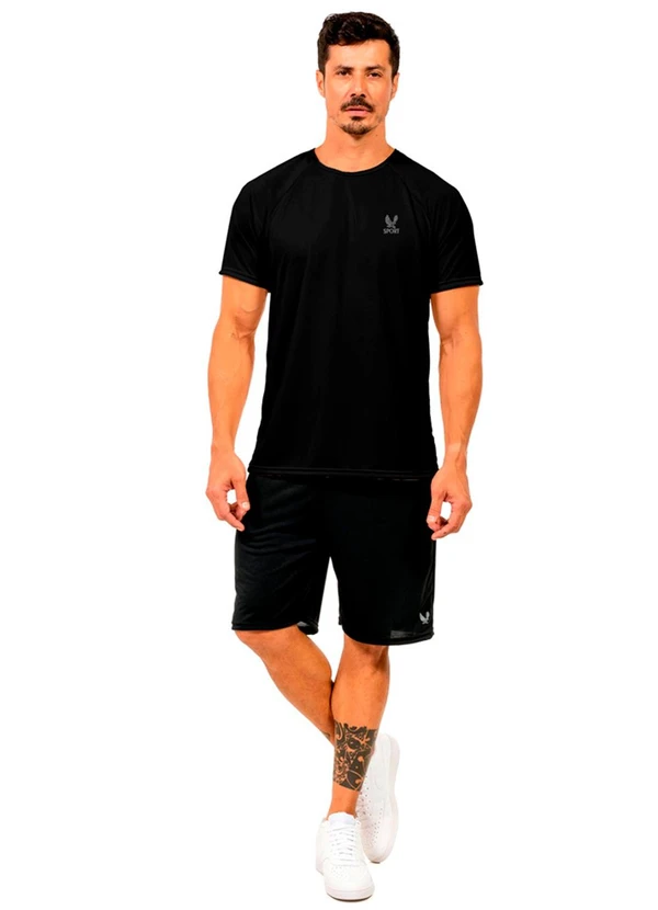 Decoy - Camiseta Meia Manga Masculina Preto 2