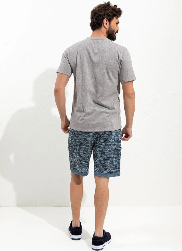 Moda Pop - Camiseta Mescla Claro em Malha 4