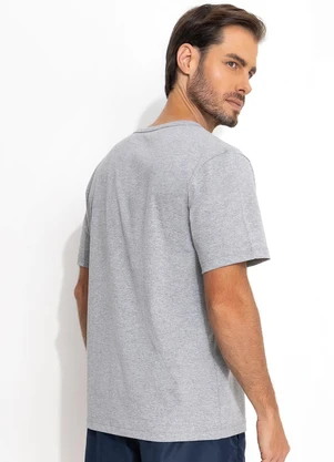 Moda Pop - Camiseta Mescla Claro em Malha - MODA POP