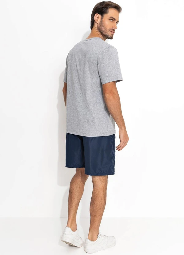 Moda Pop - Camiseta Mescla Claro em Malha 5