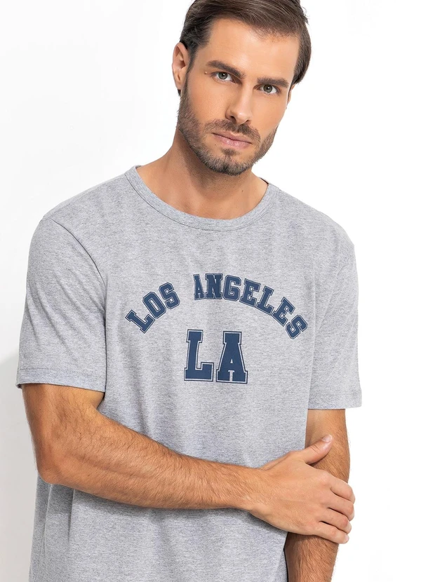 Moda Pop - Camiseta Mescla Claro em Malha 8