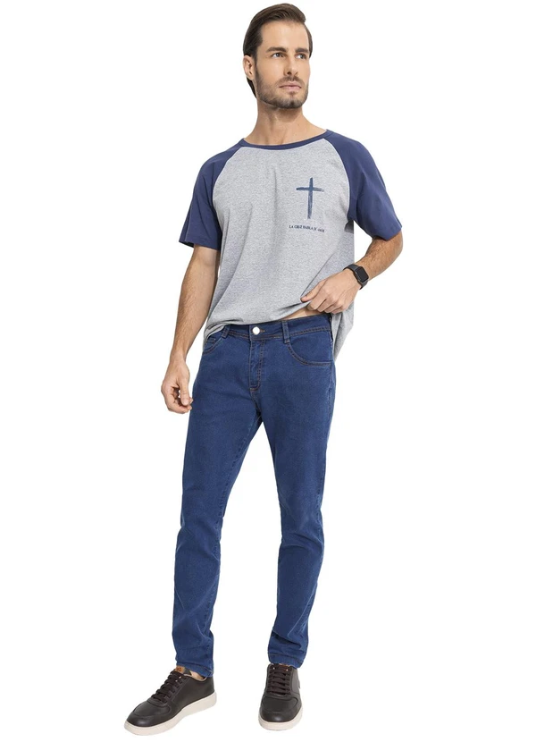 Moda Pop - Camiseta Mescla Claro em Malha 3