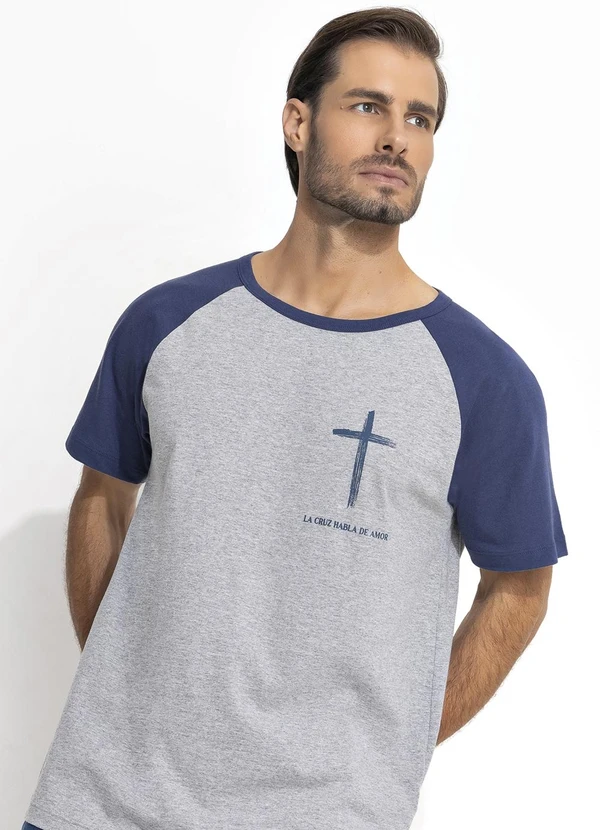 Moda Pop - Camiseta Mescla Claro em Malha 5