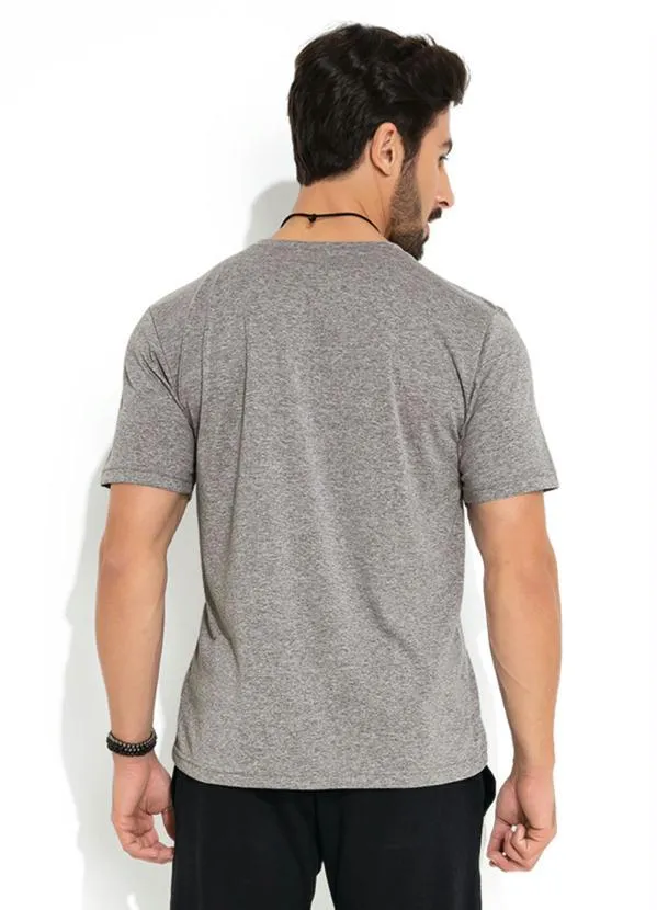 Moda Pop - Camiseta Mescla com Estampa Frontal 2