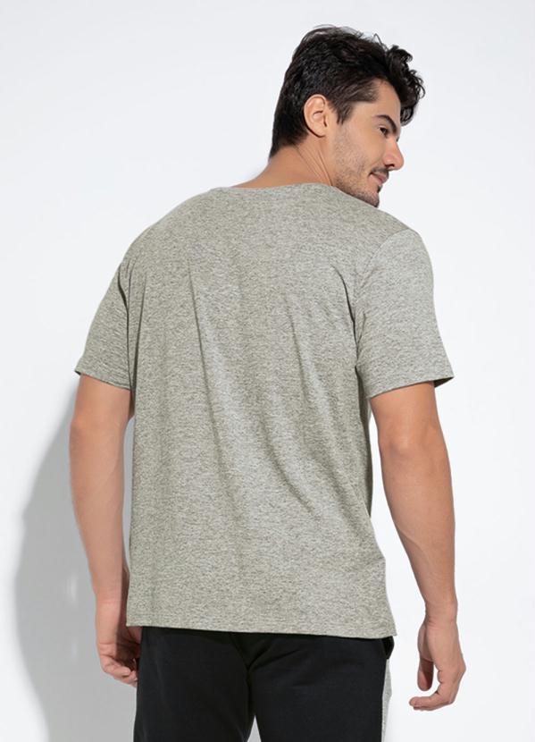 Outlet - Camiseta Mescla com Estampa Frontal 2