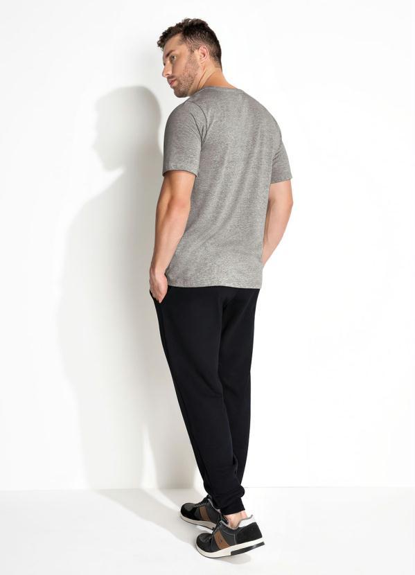 Moda Pop - Camiseta Mescla com Estampa Localizada 5