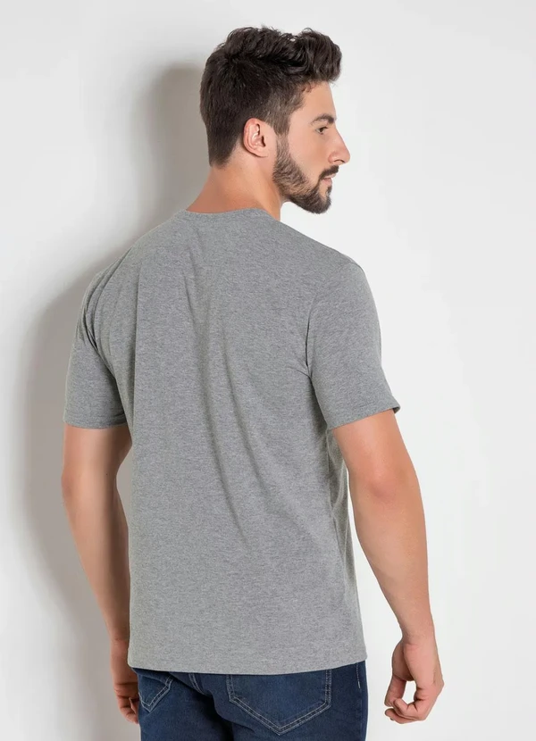 Actual - Camiseta Mescla com Mangas Curtas 2