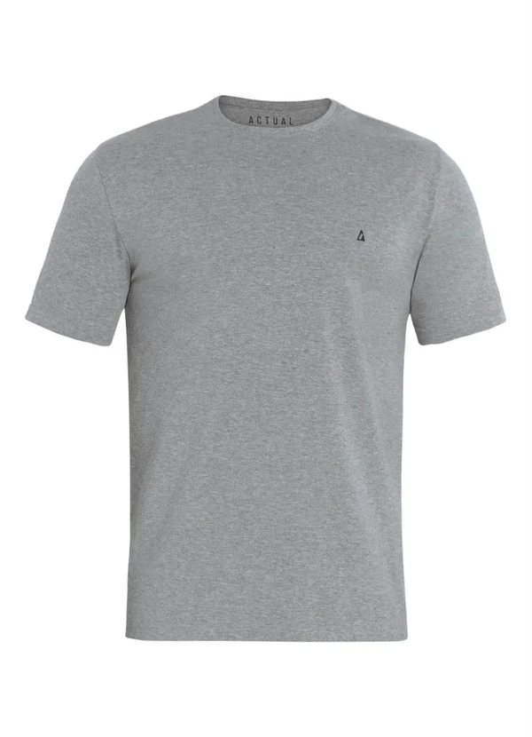 Actual - Camiseta Mescla com Mangas Curtas 3
