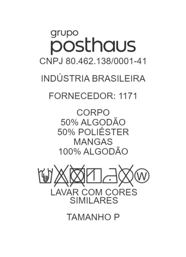 Moda Pop - Camiseta Mescla Escuro em Malha de Algodão 7