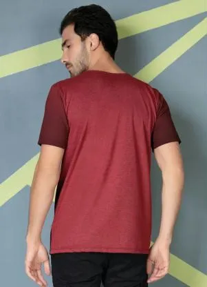 Moda Pop - Camiseta Mescla Vermelha com Degradê - MODA POP