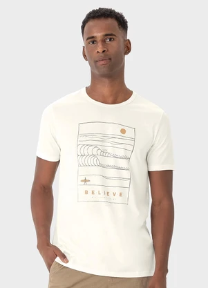 Malwee - Camiseta Off White Regular Believe - MALWEE