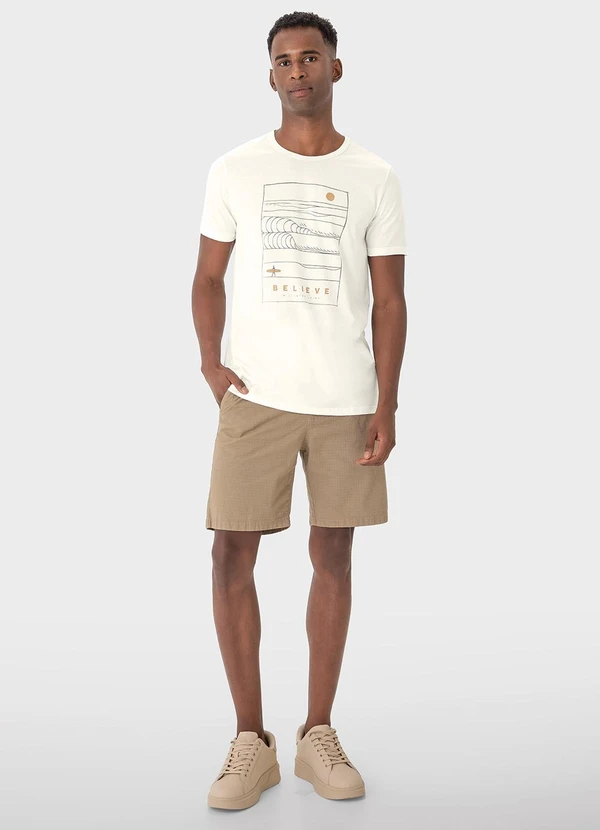 Malwee - Camiseta Off White Regular Believe 2