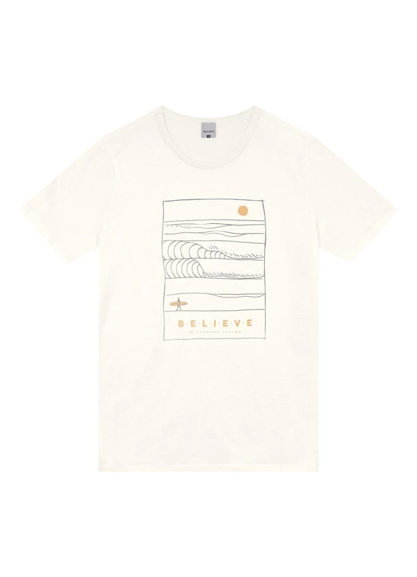 Malwee - Camiseta Off White Regular Believe 3
