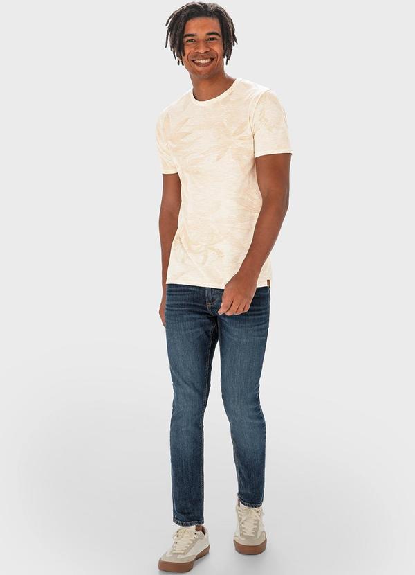 Malwee - Camiseta Off White Tradicional Folhagens 2